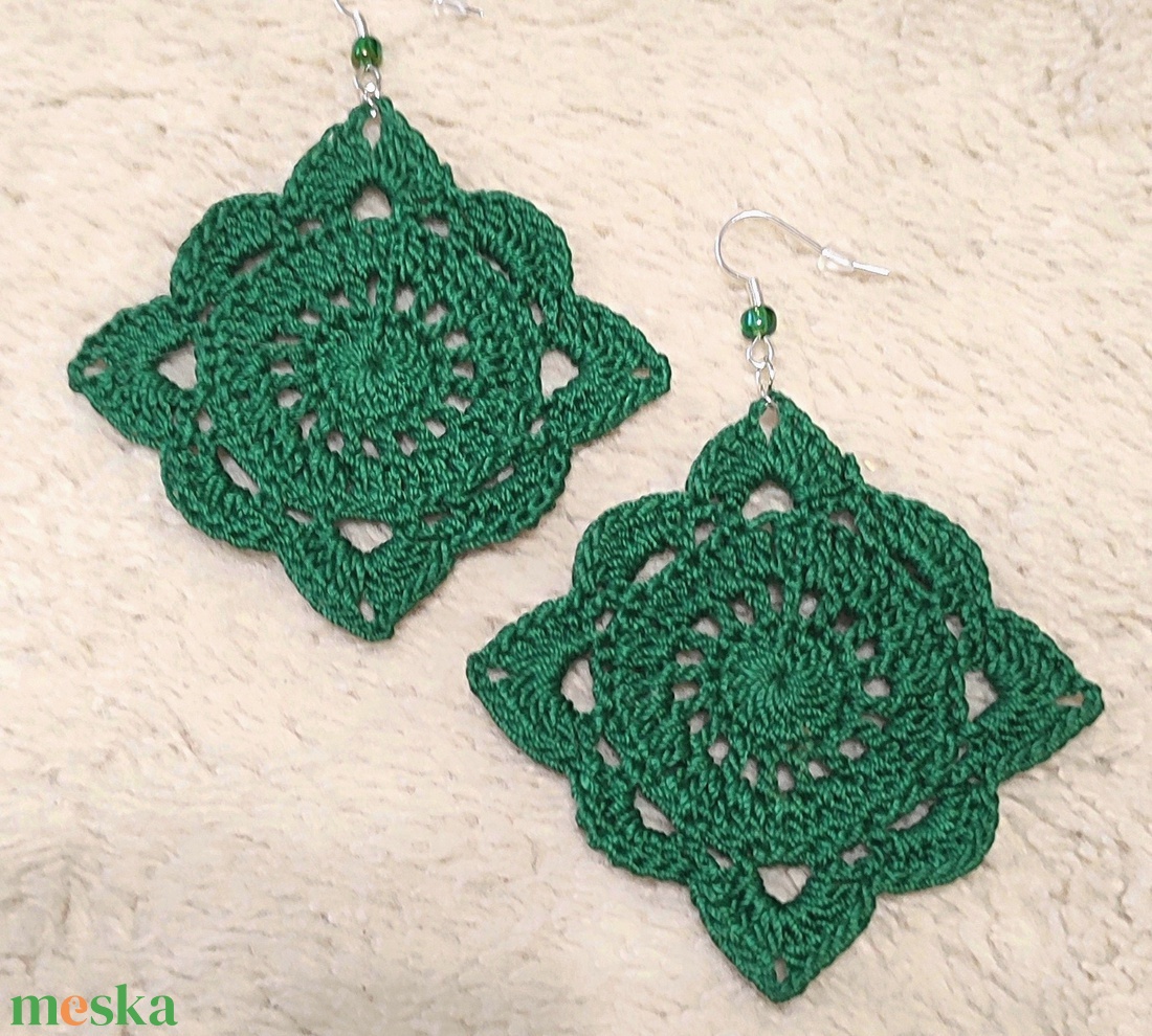 Horgolt fülbevaló - ékszer - fülbevaló - fülékszer - Meska.hu Horgolt fülbevaló - ékszer - fülbevaló - fülékszer - Meska.hu