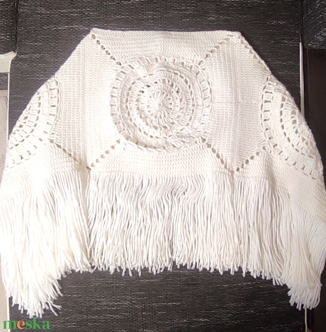 Horgolt poncsó - ruha & divat - női ruha - poncsó - Meska.hu Horgolt poncsó - ruha & divat - női ruha - poncsó - Meska.hu