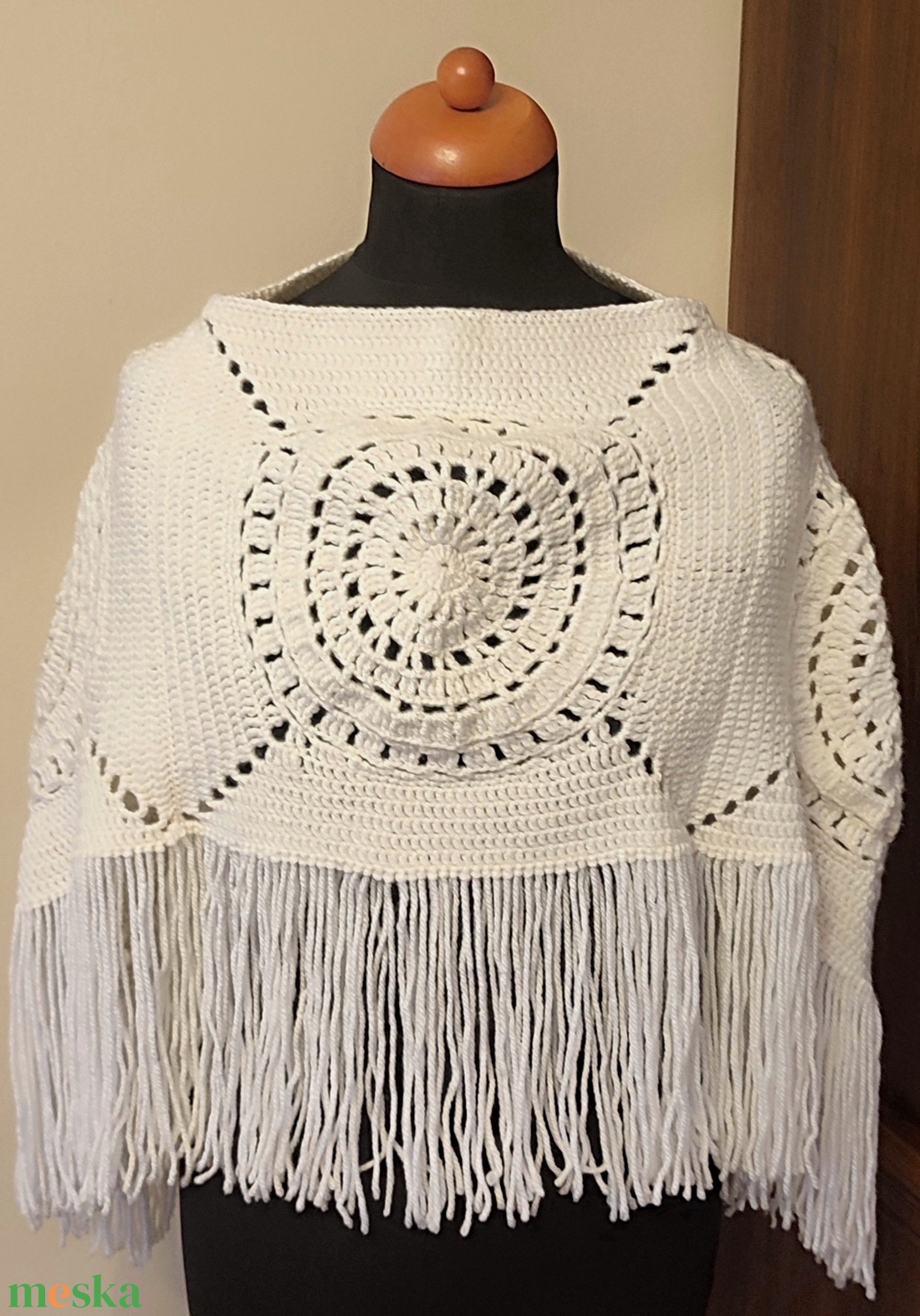 Horgolt poncsó - ruha & divat - női ruha - poncsó - Meska.hu Horgolt poncsó - ruha & divat - női ruha - poncsó - Meska.hu