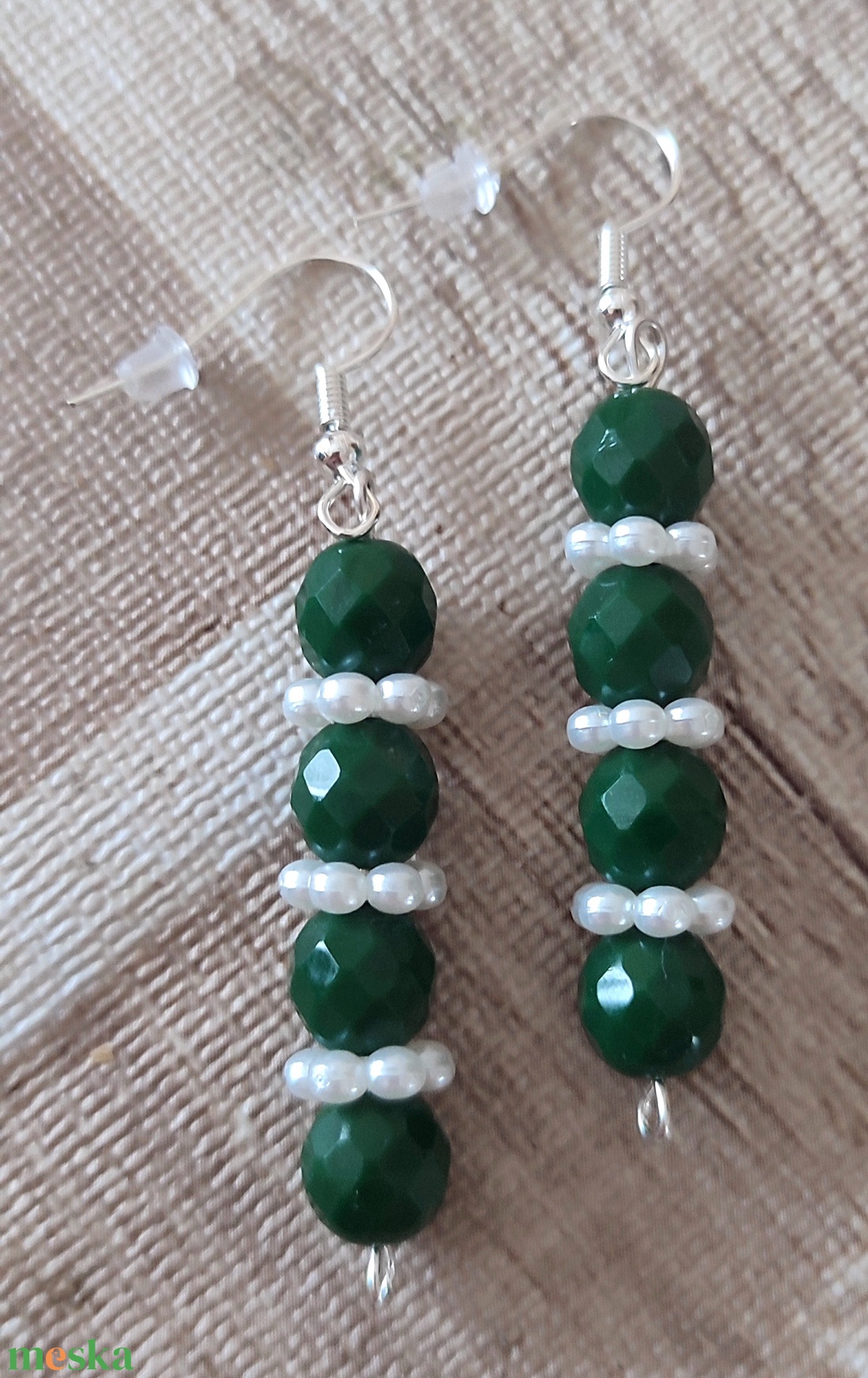 Gyöngyös fülbevalók  - ékszer - fülbevaló - fülékszer - Meska.hu