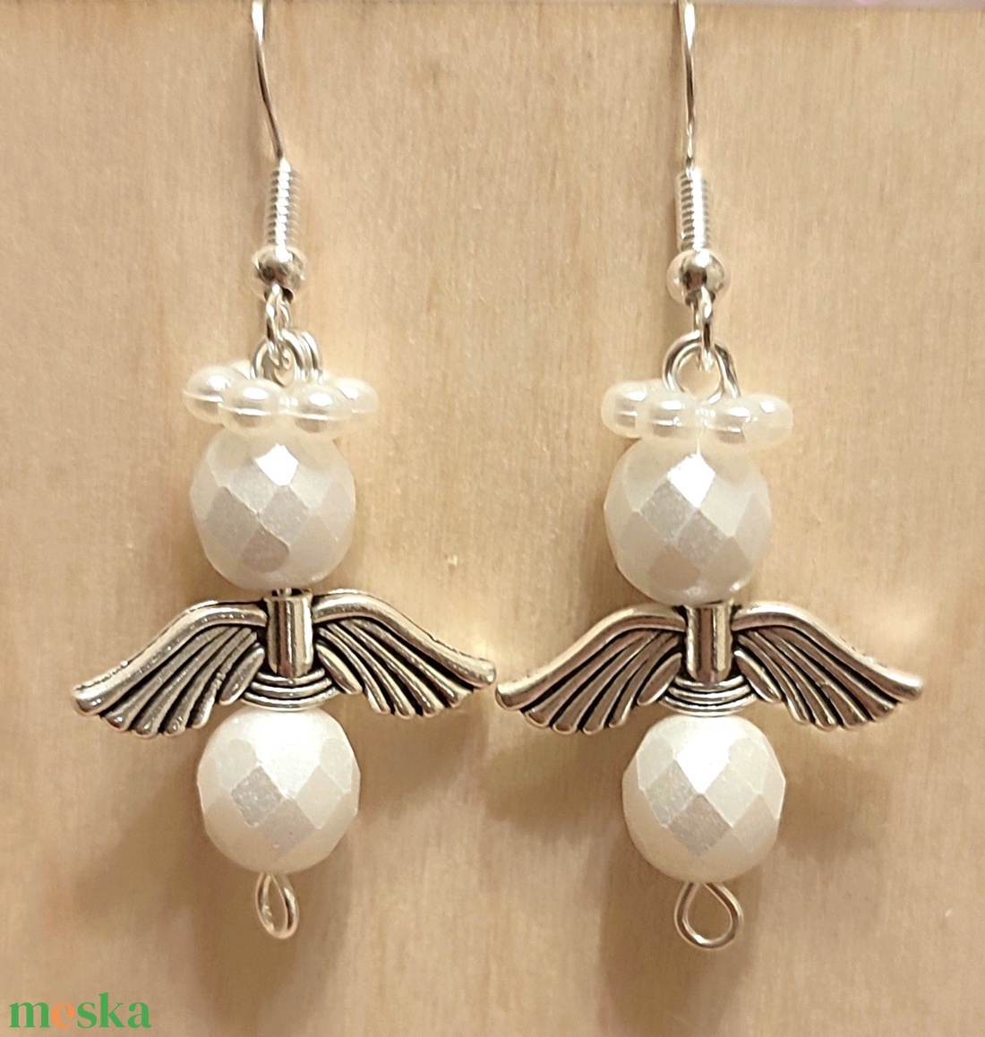 Angyalkás fülbevalók - ékszer - fülbevaló - fülékszer - Meska.hu