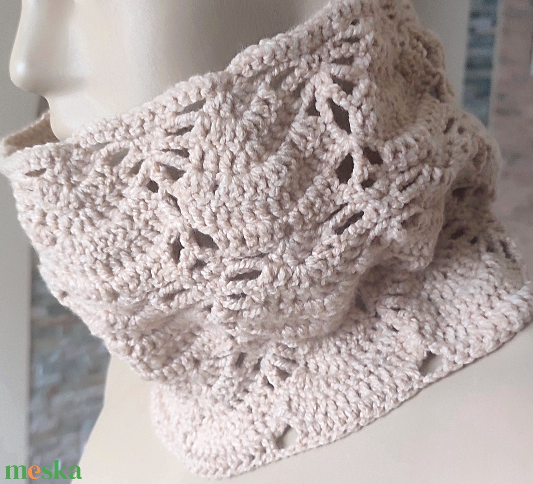 Horgolt nyakmelegítő  - ruha & divat - sál, sapka, kendő - sál - Meska.hu