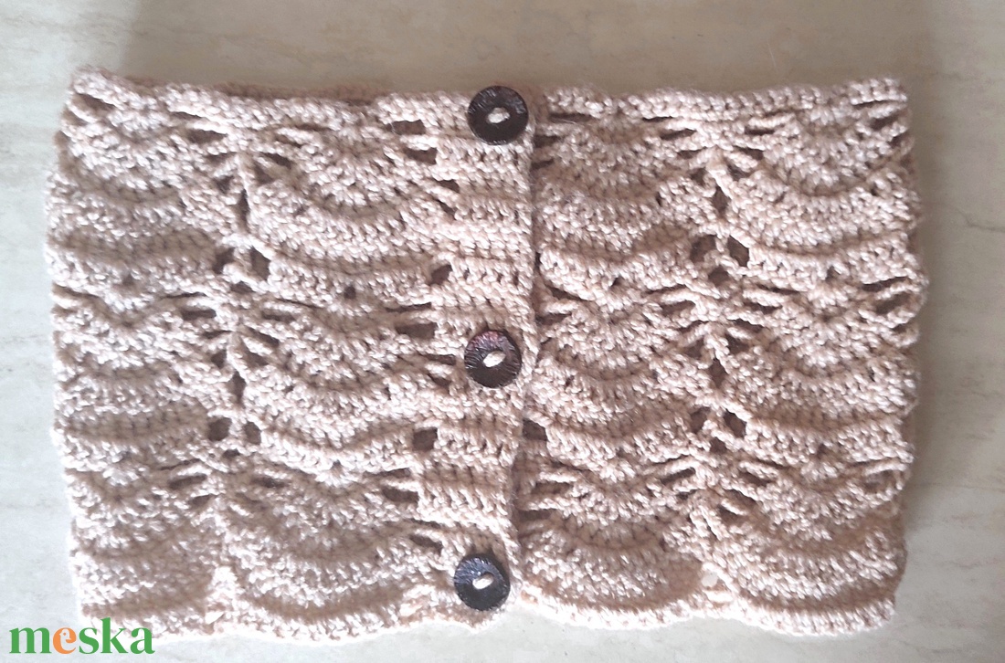 Horgolt nyakmelegítő  - ruha & divat - sál, sapka, kendő - sál - Meska.hu