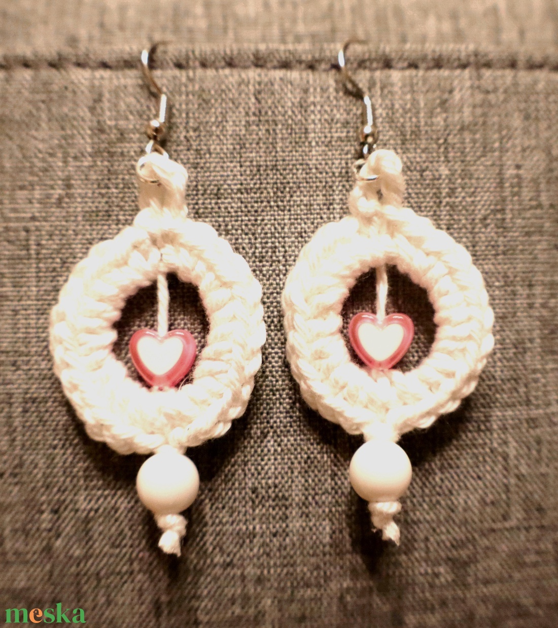 AKCIÓ!!! Horgolt fülbevaló  - ékszer - fülbevaló - fülékszer - Meska.hu