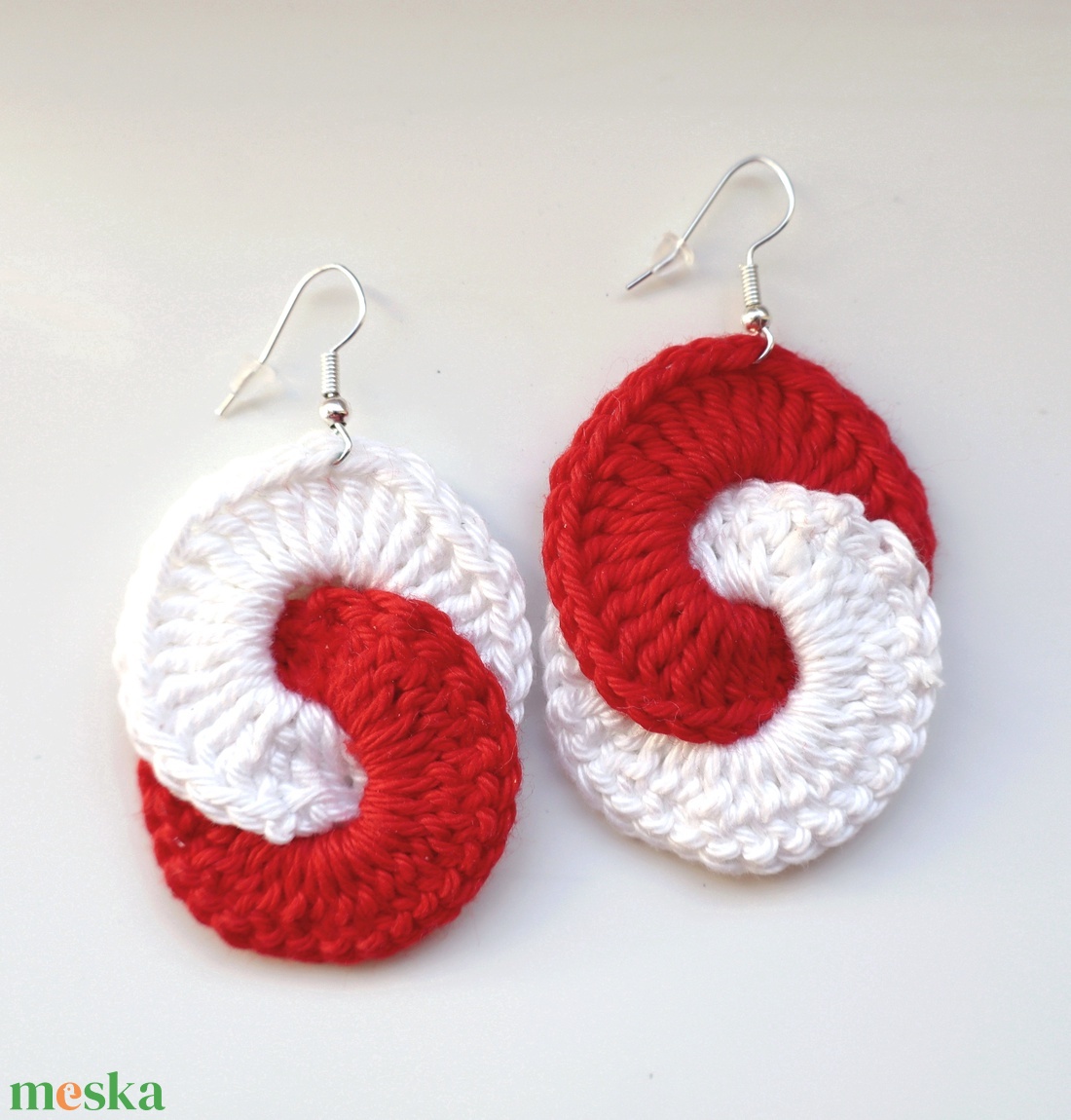AKCIÓ!!! Horgolt fülbevaló  - ékszer - fülbevaló - fülékszer - Meska.hu