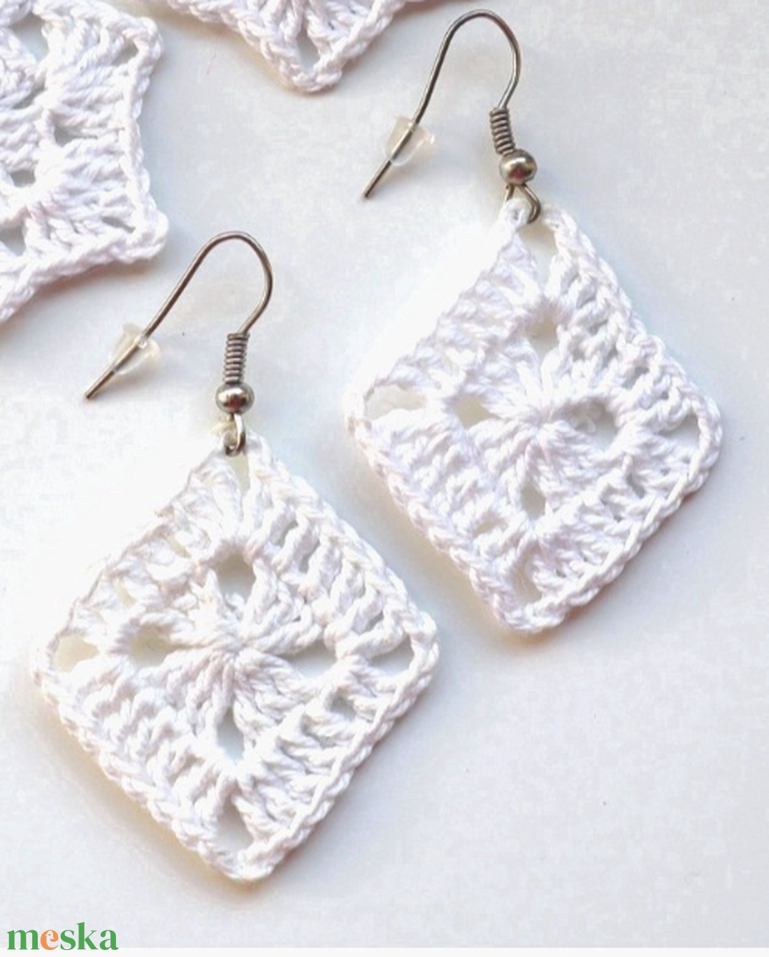 Horgolt fülbevaló - ékszer - fülbevaló - fülékszer - Meska.hu