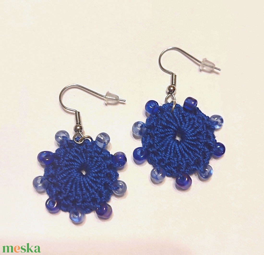 Horgolt fülbevaló  - ékszer - fülbevaló - fülékszer - Meska.hu