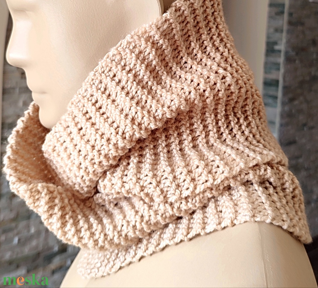 AKCIÓ!!! Kötött körsál - ruha & divat - sál, sapka, kendő - sál - Meska.hu