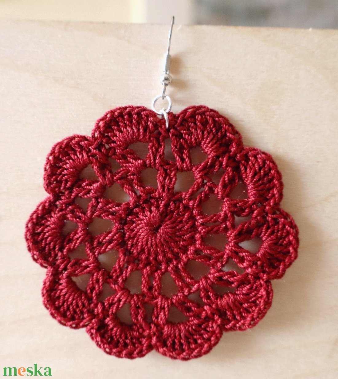 Horgolt fülbevaló  - ékszer - fülbevaló - fülékszer - Meska.hu