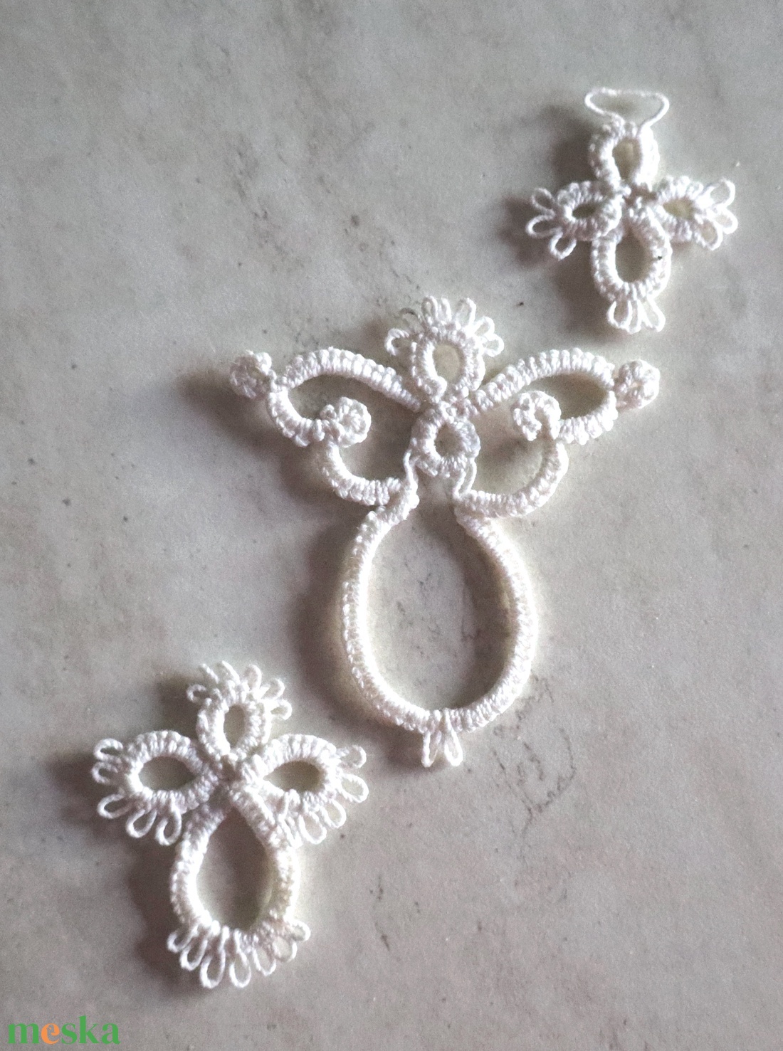 Hajócsipke angyalkák  - karácsony - karácsonyi lakásdekoráció - karácsonyfadíszek - Meska.hu Hajócsipke angyalkák  - karácsony - karácsonyi lakásdekoráció - karácsonyfadíszek - Meska.hu