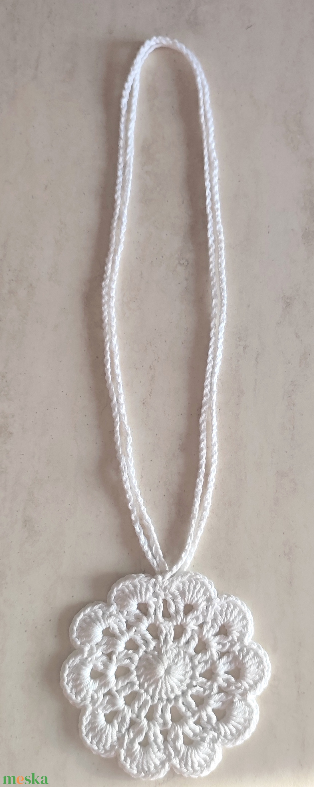 Horgolt virágos nyaklánc - ékszer - nyaklánc - medálos nyaklánc - Meska.hu Horgolt virágos nyaklánc - ékszer - nyaklánc - medálos nyaklánc - Meska.hu