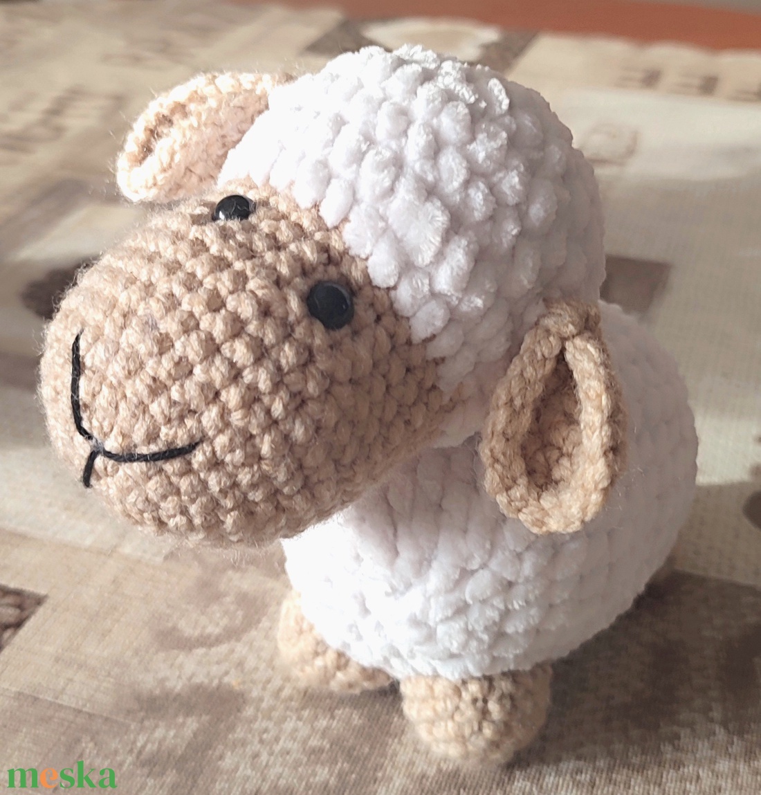 Horgolt bárány - játék & sport - plüssállat & játékfigura - plüss bárány - Meska.hu