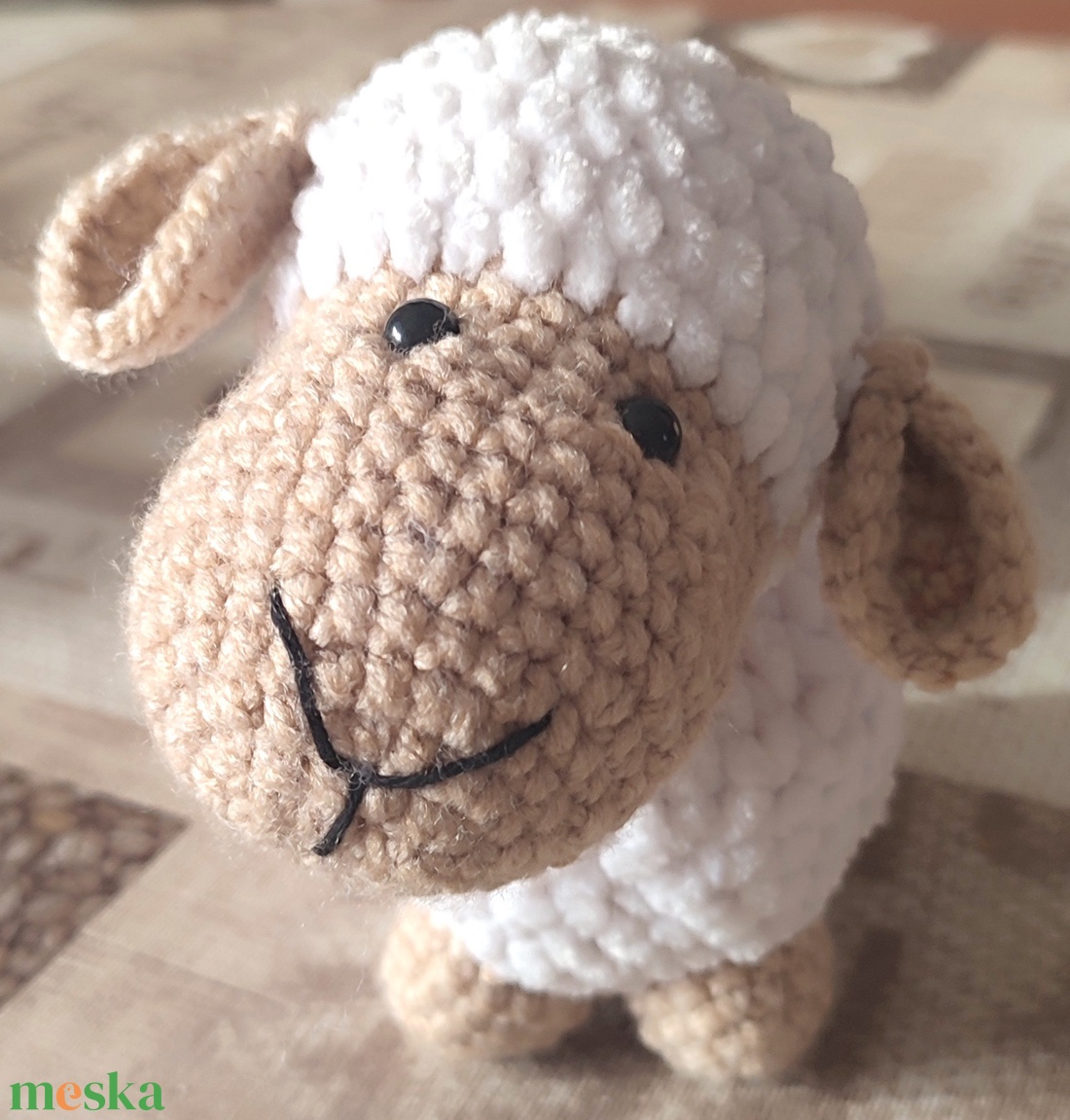 Horgolt bárány - játék & sport - plüssállat & játékfigura - plüss bárány - Meska.hu