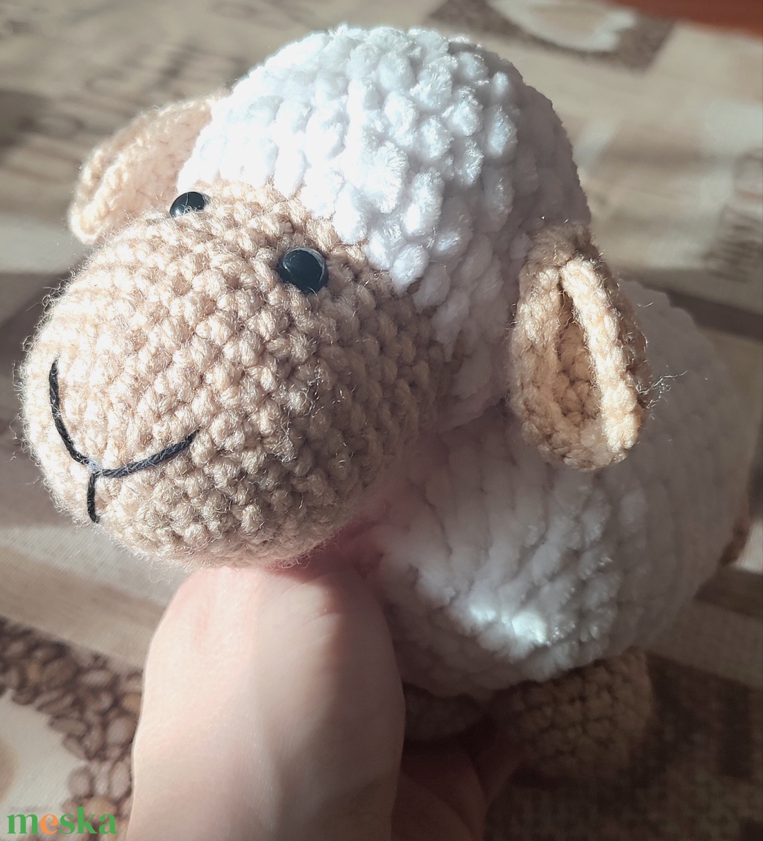 Horgolt bárány - játék & sport - plüssállat & játékfigura - plüss bárány - Meska.hu