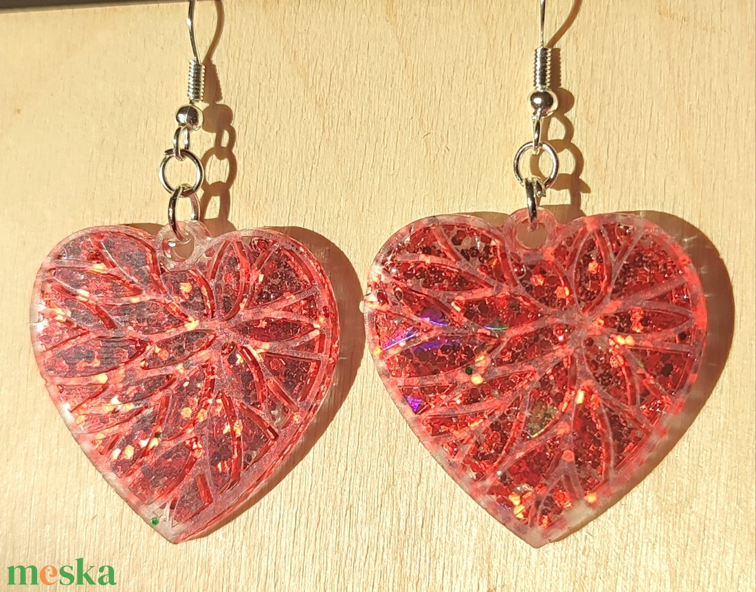 Gyanta fülbevaló  - ékszer - fülbevaló - fülékszer - Meska.hu