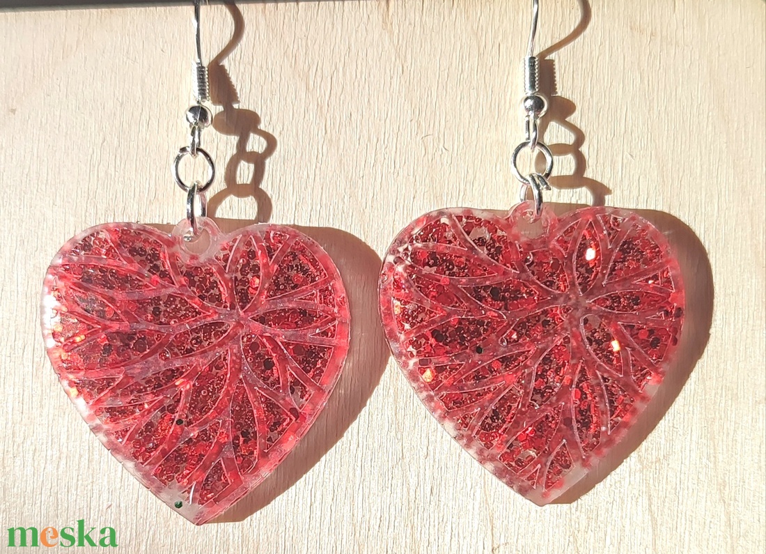 Gyanta fülbevaló  - ékszer - fülbevaló - fülékszer - Meska.hu