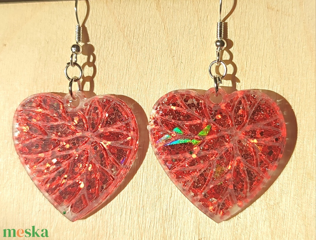 Gyanta fülbevaló  - ékszer - fülbevaló - fülékszer - Meska.hu