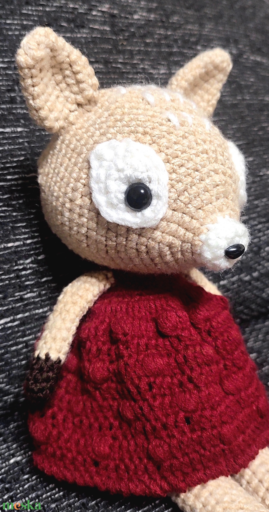 AKCIÓ!!! Horgolt kislány őzike - játék & sport - plüssállat & játékfigura - más figura - Meska.hu