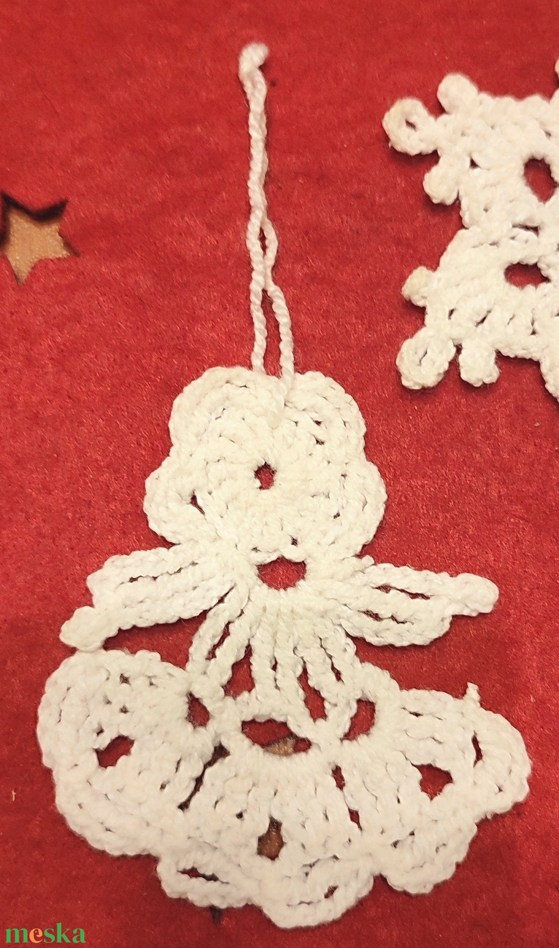 Horgolt karácsonyi díszek  - karácsony - karácsonyi lakásdekoráció - karácsonyfadíszek - Meska.hu