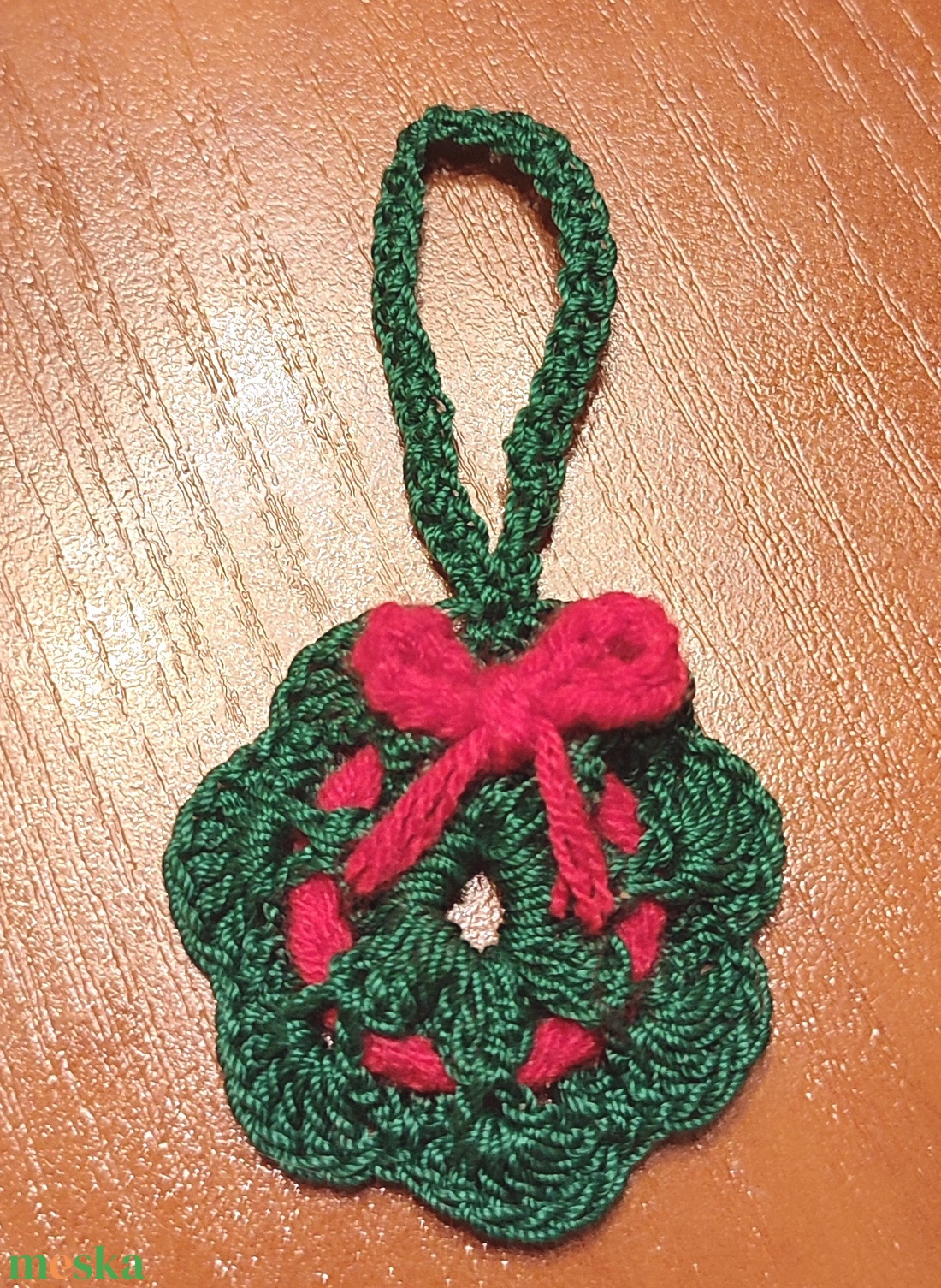 Horgolt karácsonyi dísz - karácsony - karácsonyi lakásdekoráció - karácsonyfadíszek - Meska.hu