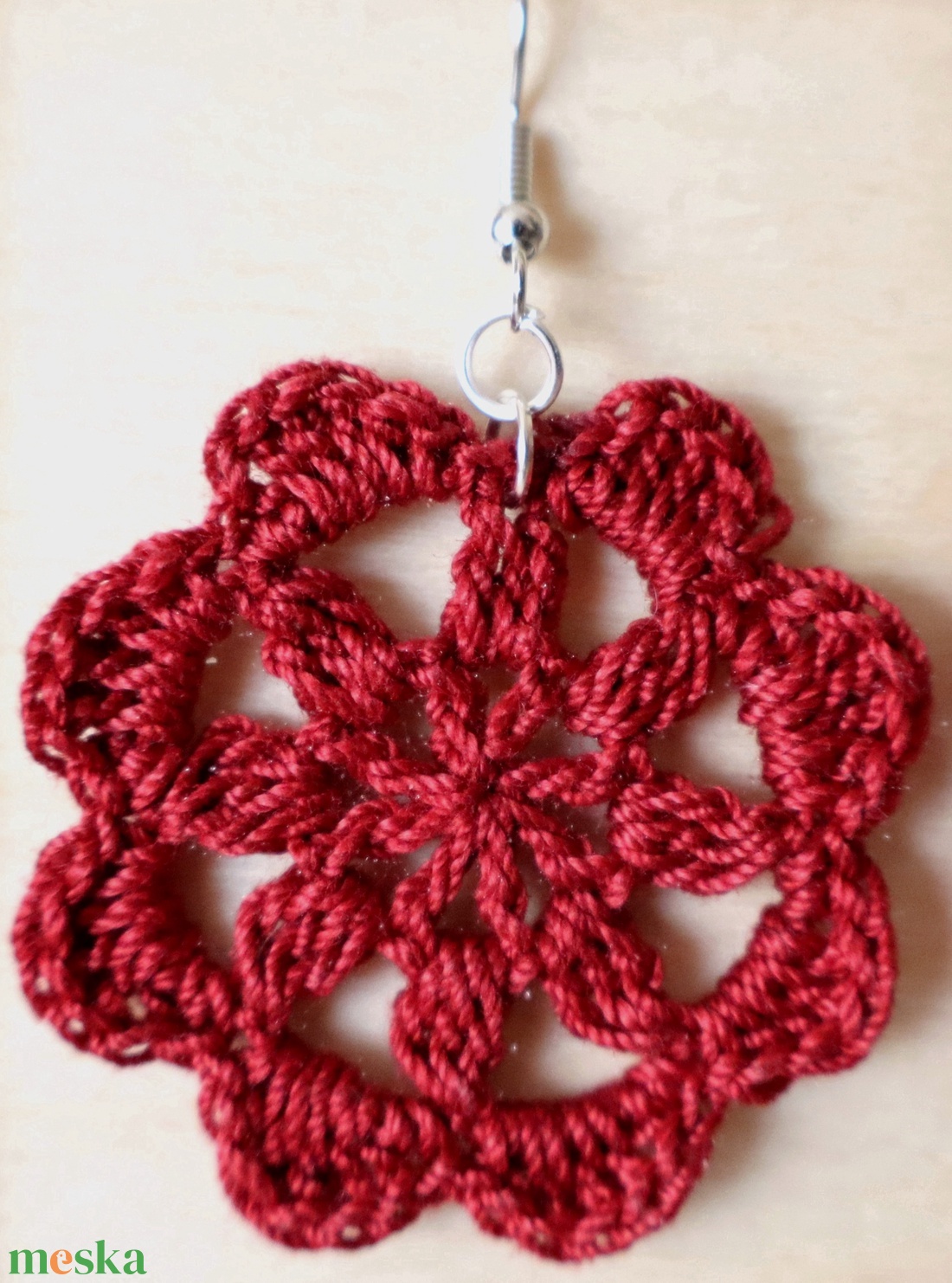 Horgolt fülbevaló  - ékszer - fülbevaló - fülékszer - Meska.hu
