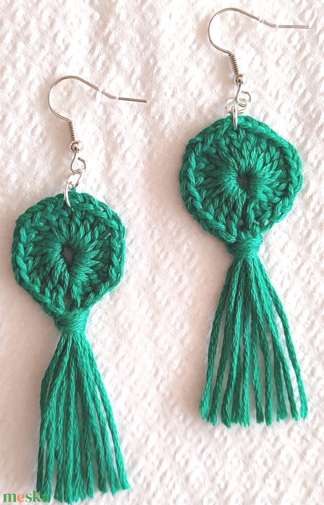 Horgolt fülbevaló - ékszer - fülbevaló - fülékszer - Meska.hu