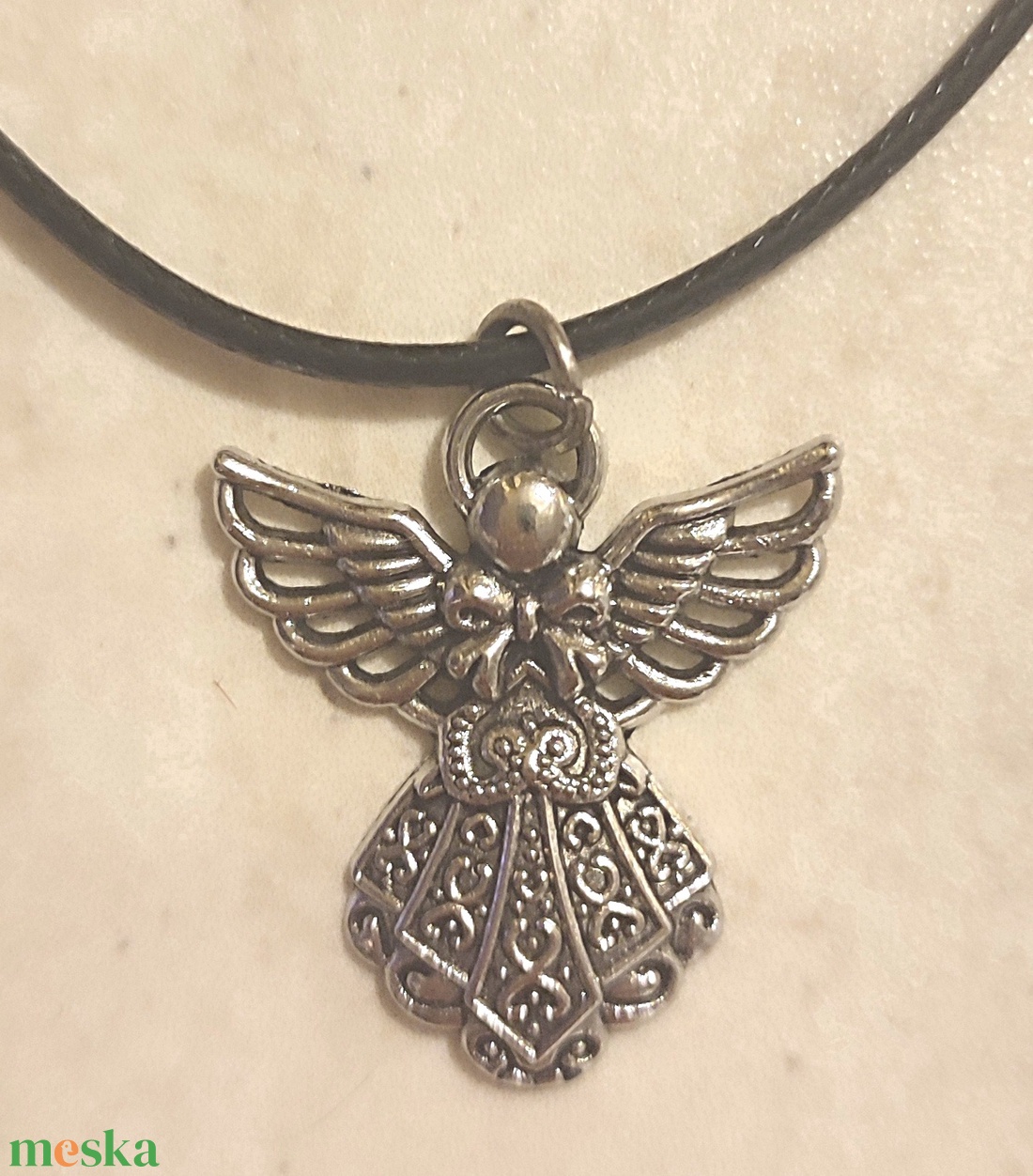 Angyalkás nyaklánc  - ékszer - nyaklánc - medál - Meska.hu