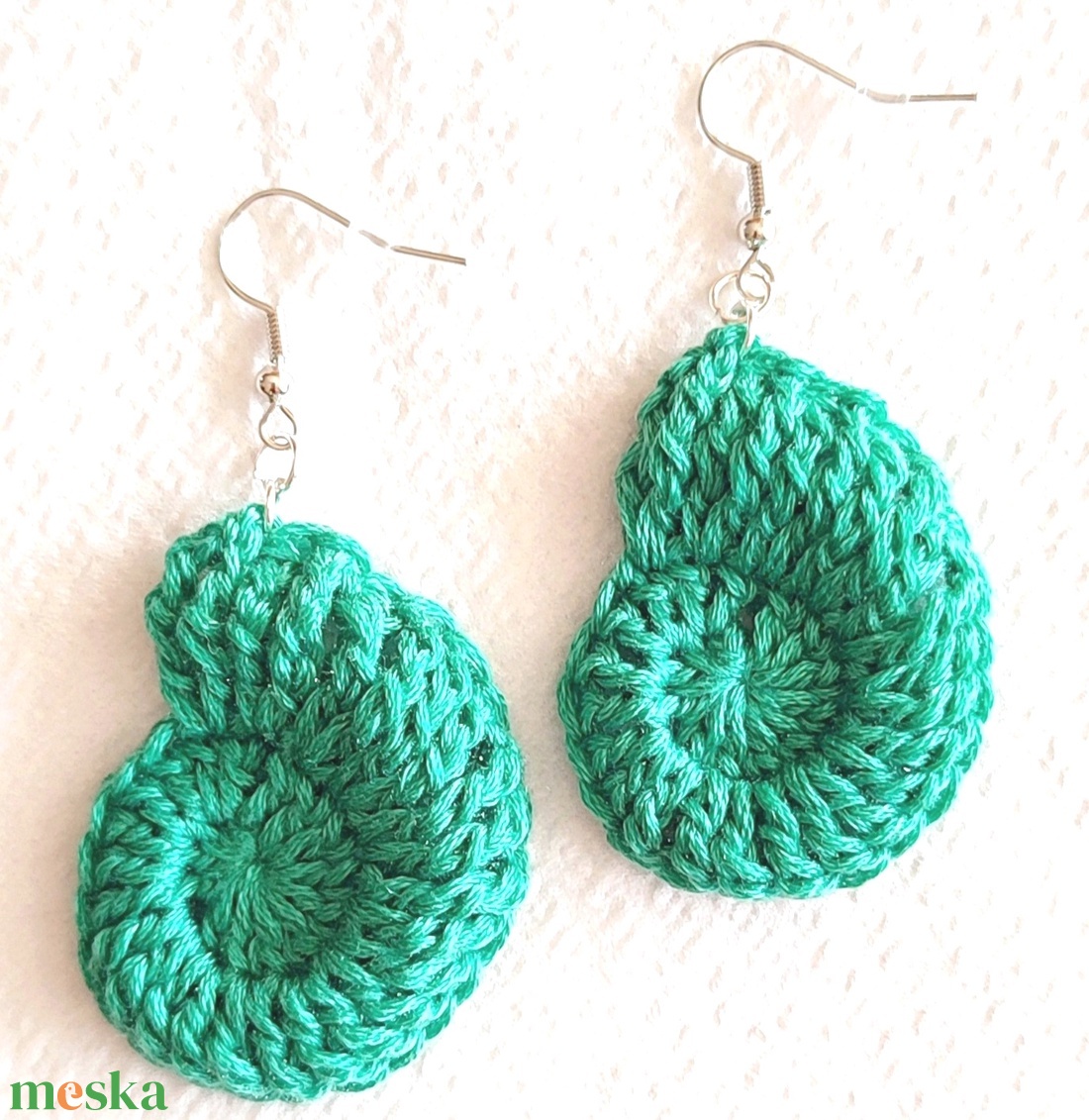 Horgolt fülbevaló  - ékszer - fülbevaló - fülékszer - Meska.hu