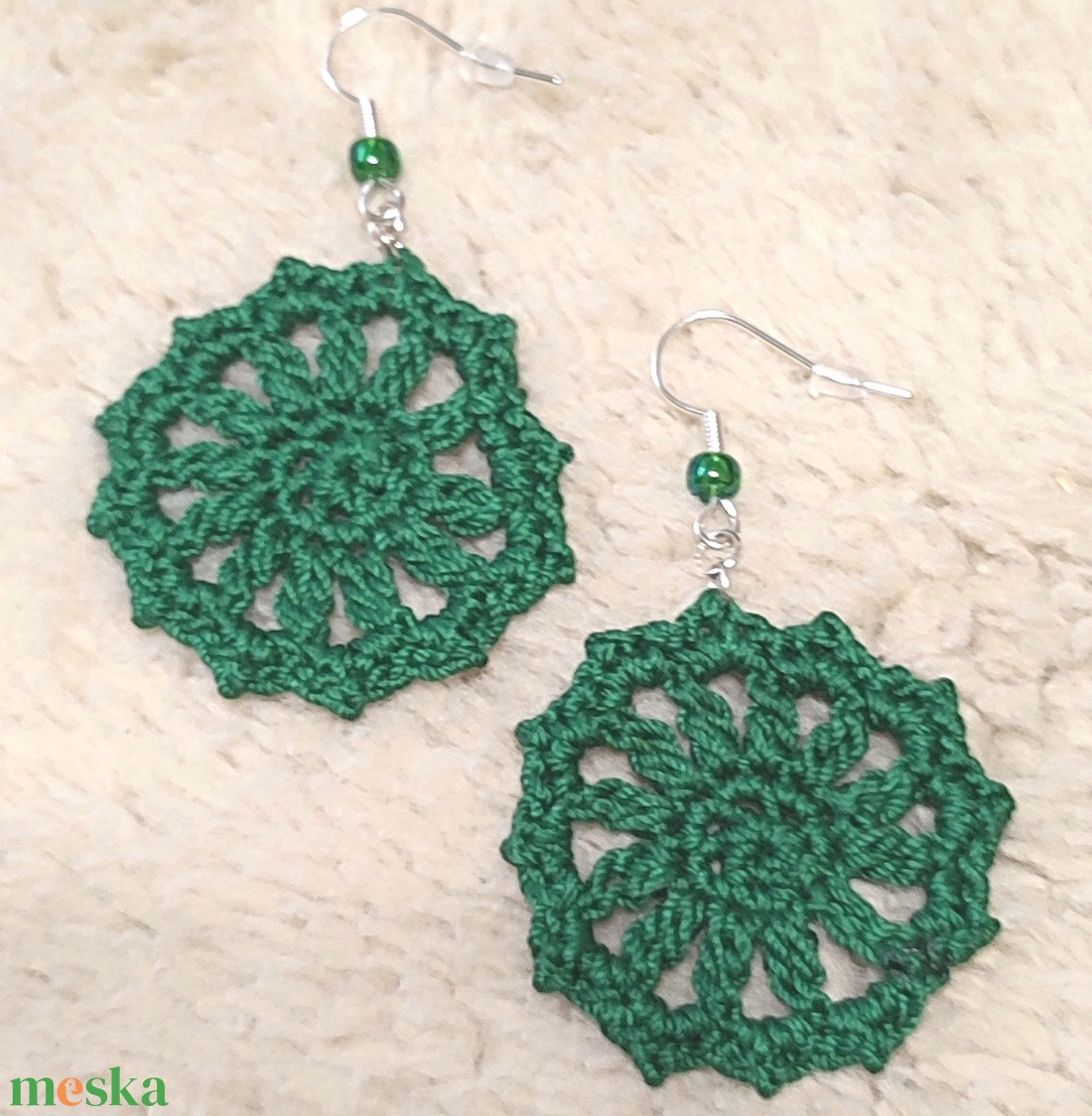 Horgolt fülbevaló - ékszer - fülbevaló - fülékszer - Meska.hu