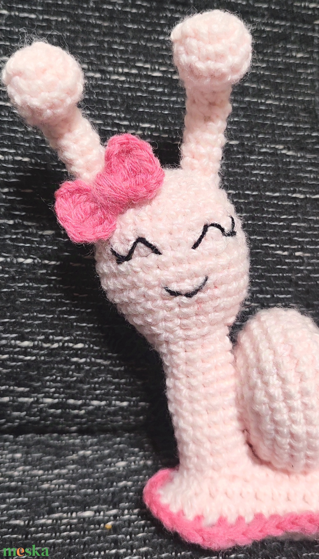 Horgolt csigusz  - játék & sport - plüssállat & játékfigura - csiga - Meska.hu