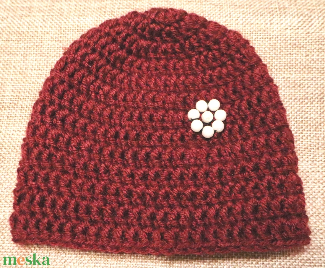 Horgolt babasapka - baba - mama - babaruházat - babasapka - Meska.hu