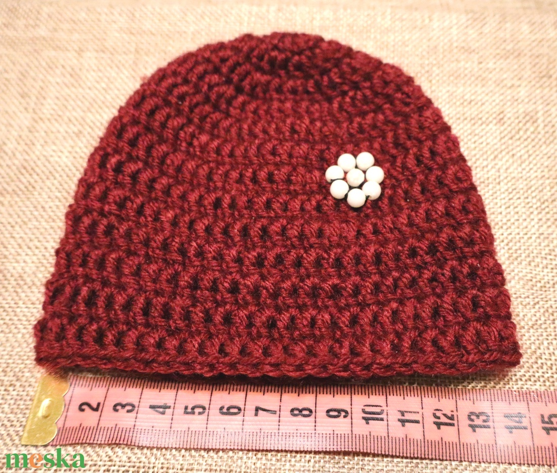 Horgolt babasapka - baba - mama - babaruházat - babasapka - Meska.hu