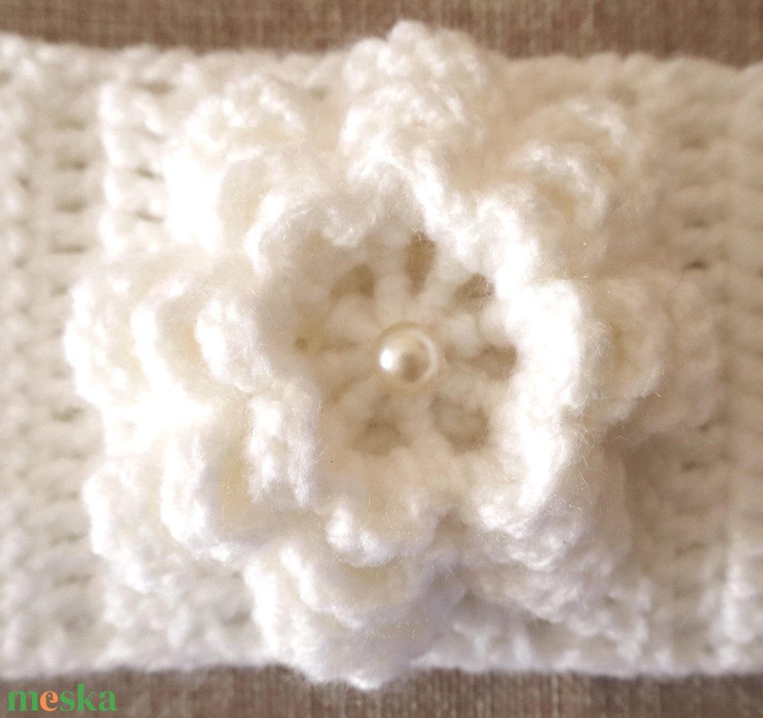 Horgolt fejpánt  - ruha & divat - sál, sapka, kendő - fejpánt - Meska.hu