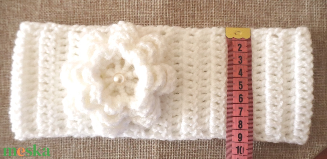 Horgolt fejpánt  - ruha & divat - sál, sapka, kendő - fejpánt - Meska.hu