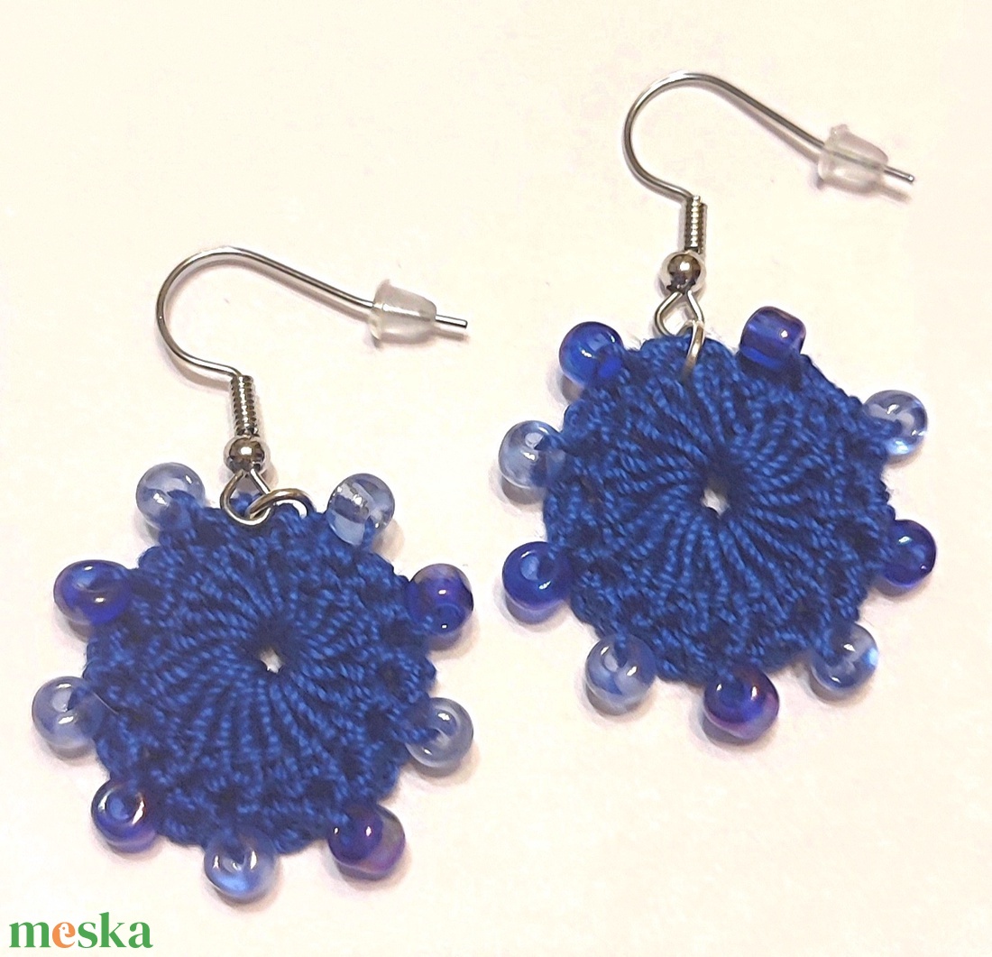 Horgolt fülbevaló  - ékszer - fülbevaló - fülékszer - Meska.hu