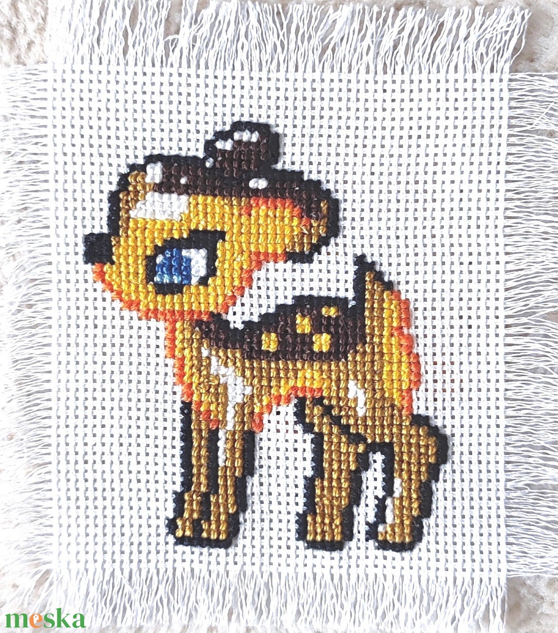 Keresztszemes Bambi - művészet - textilkép - keresztszemes - Meska.hu