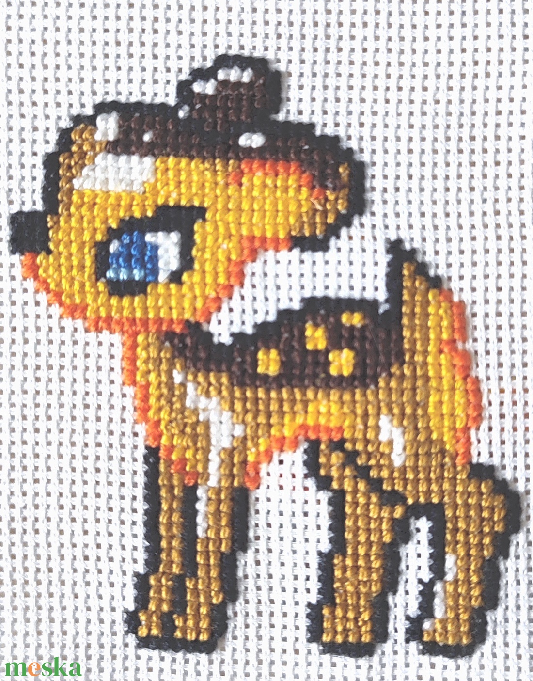 Keresztszemes Bambi - művészet - textilkép - keresztszemes - Meska.hu