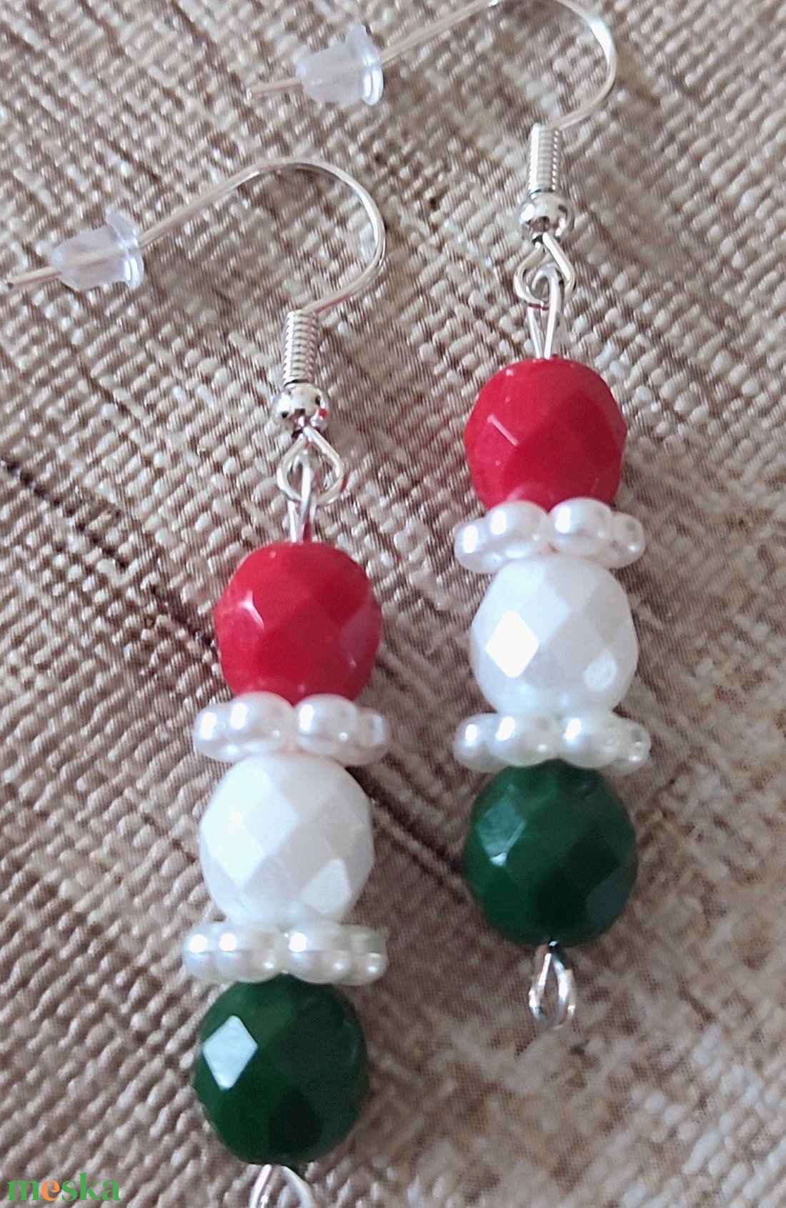 Gyöngyös fülbevalók  - ékszer - fülbevaló - fülékszer - Meska.hu