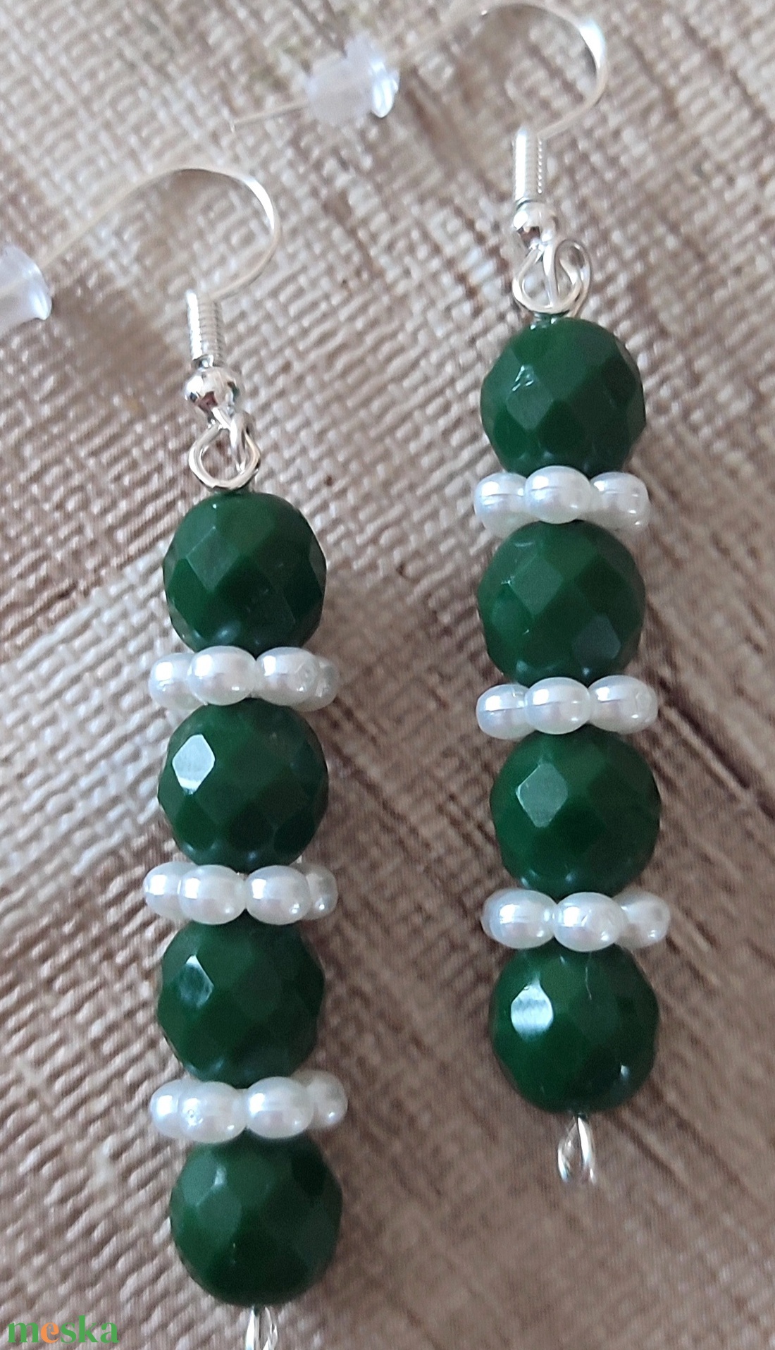 Gyöngyös fülbevalók  - ékszer - fülbevaló - fülékszer - Meska.hu