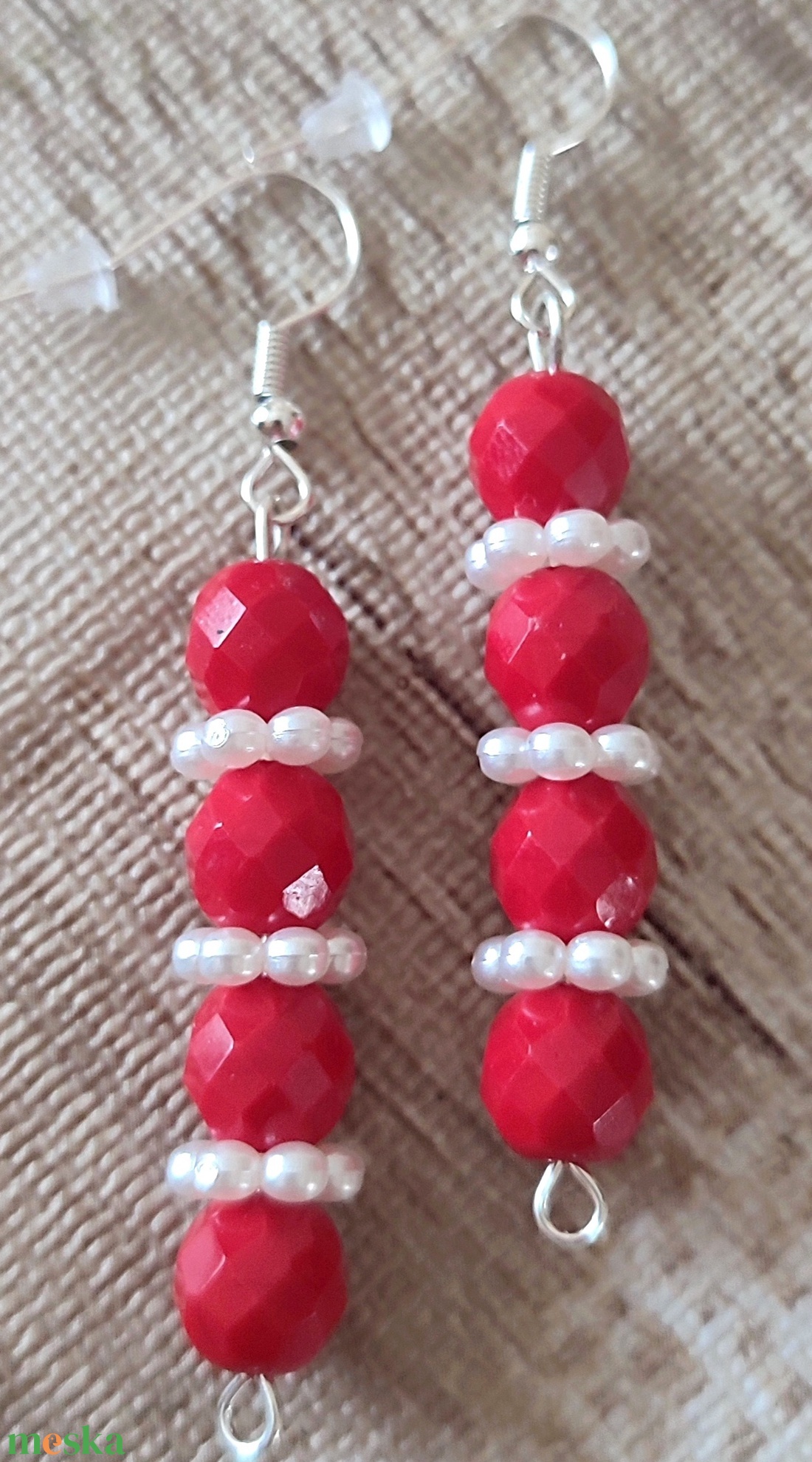 Gyöngyös fülbevalók  - ékszer - fülbevaló - fülékszer - Meska.hu