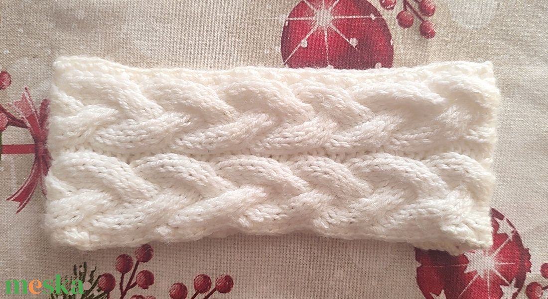 Kötött fejpánt  - ruha & divat - sál, sapka, kendő - fejpánt - Meska.hu