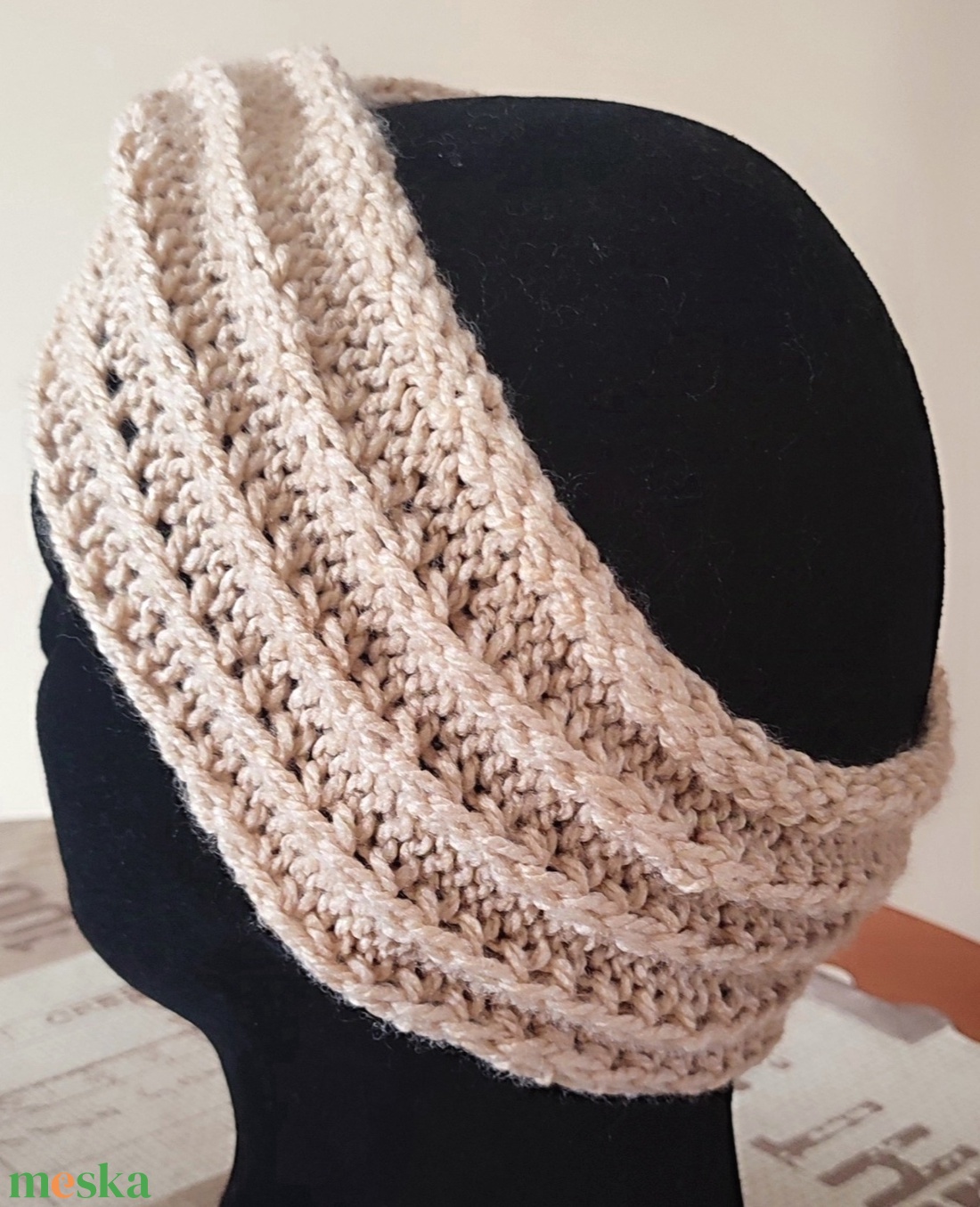 Kötött fejpánt  - ruha & divat - sál, sapka, kendő - fejpánt - Meska.hu