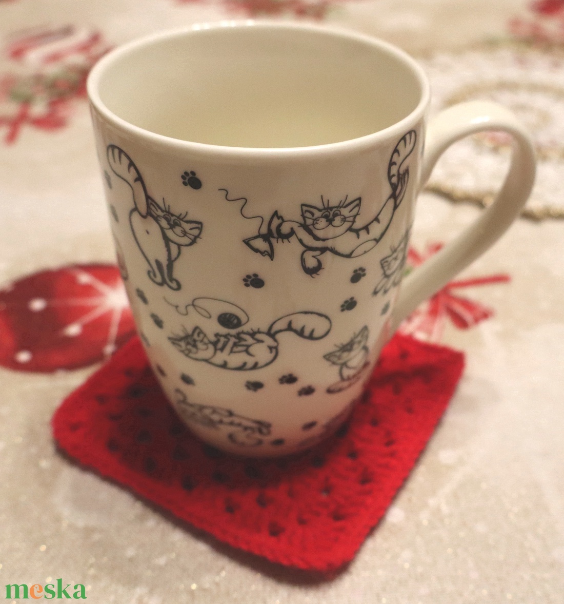 Horgolt alátétek - otthon & életmód - konyhafelszerelés, tálalás - tálalás - tányér- és poháralátét - Meska.hu