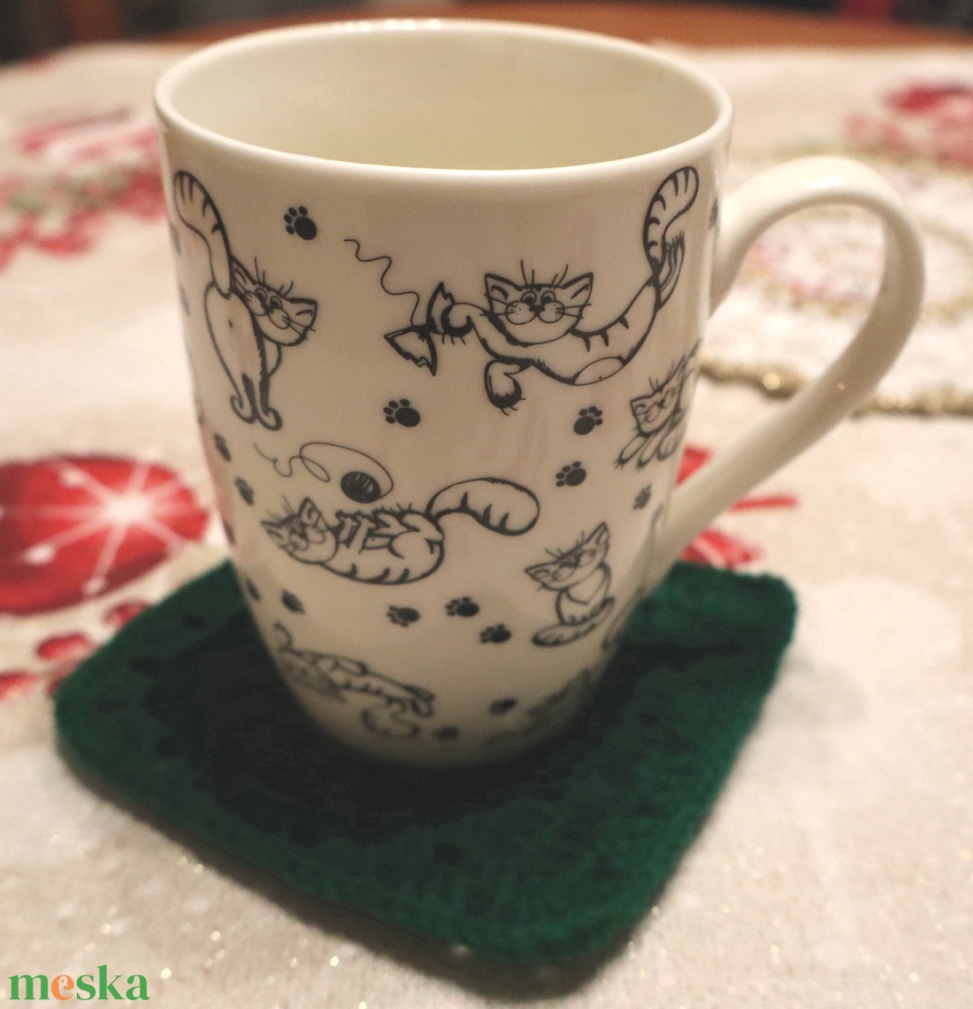 Horgolt alátétek - otthon & életmód - konyhafelszerelés, tálalás - tálalás - tányér- és poháralátét - Meska.hu