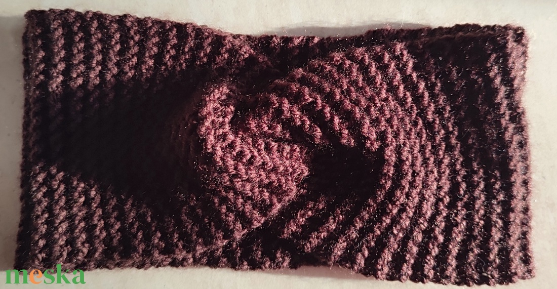 Kötött csavart fejpánt  - ruha & divat - sál, sapka, kendő - fejpánt - Meska.hu