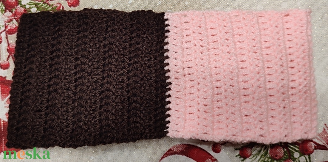 Horgolt kétszínű fejpánt  - ruha & divat - sál, sapka, kendő - fejpánt - Meska.hu