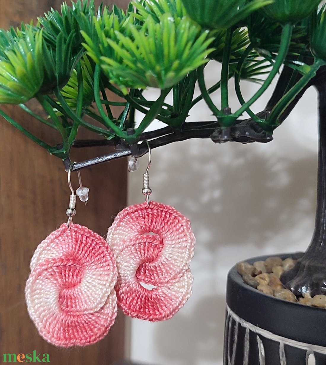 AKCIÓ!!! Horgolt fülbevalók - ékszer - fülbevaló - fülékszer - Meska.hu