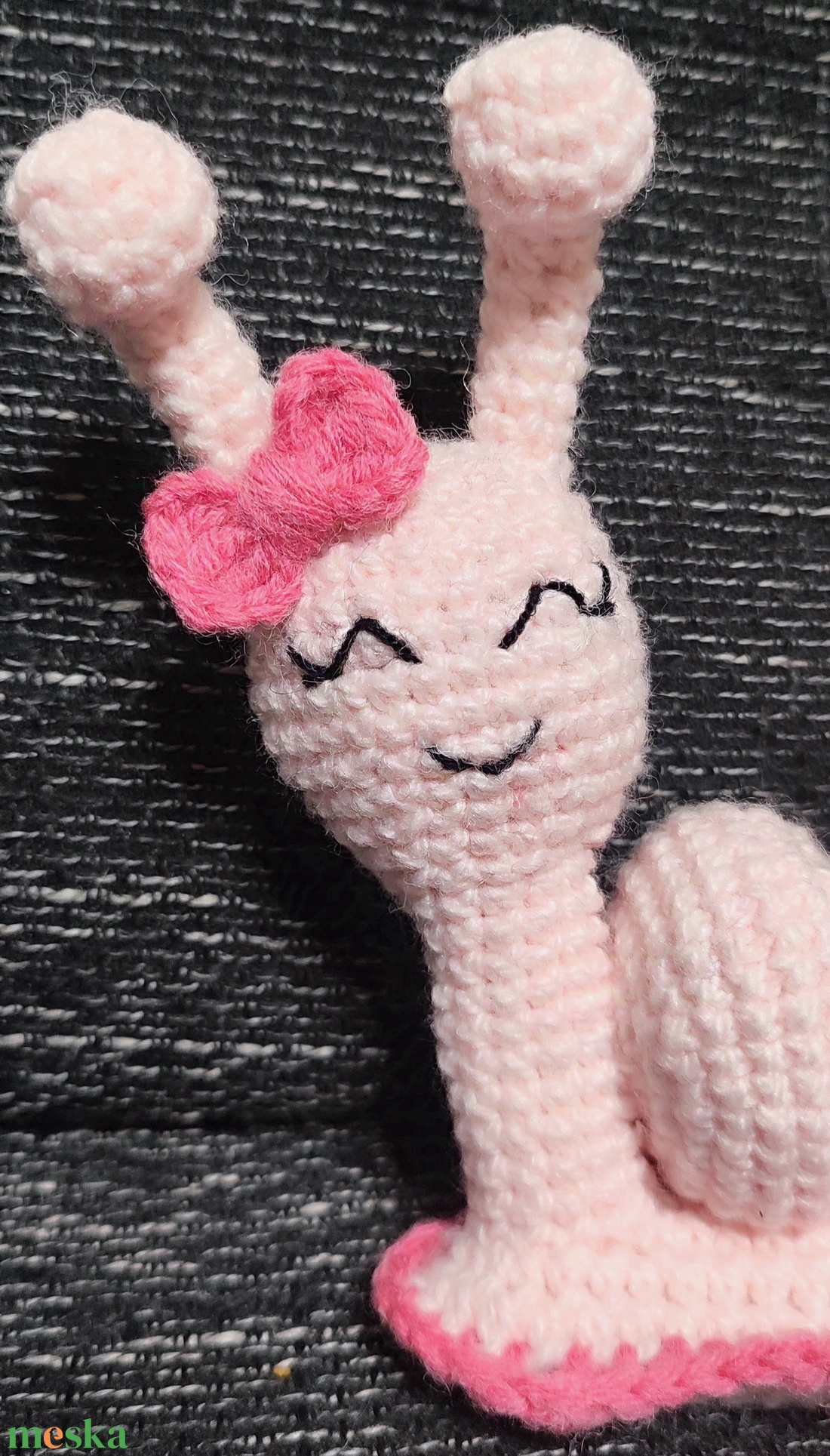 Horgolt csigusz  - játék & sport - plüssállat & játékfigura - csiga - Meska.hu