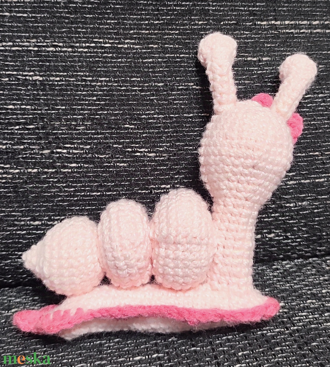 Horgolt csigusz  - játék & sport - plüssállat & játékfigura - csiga - Meska.hu