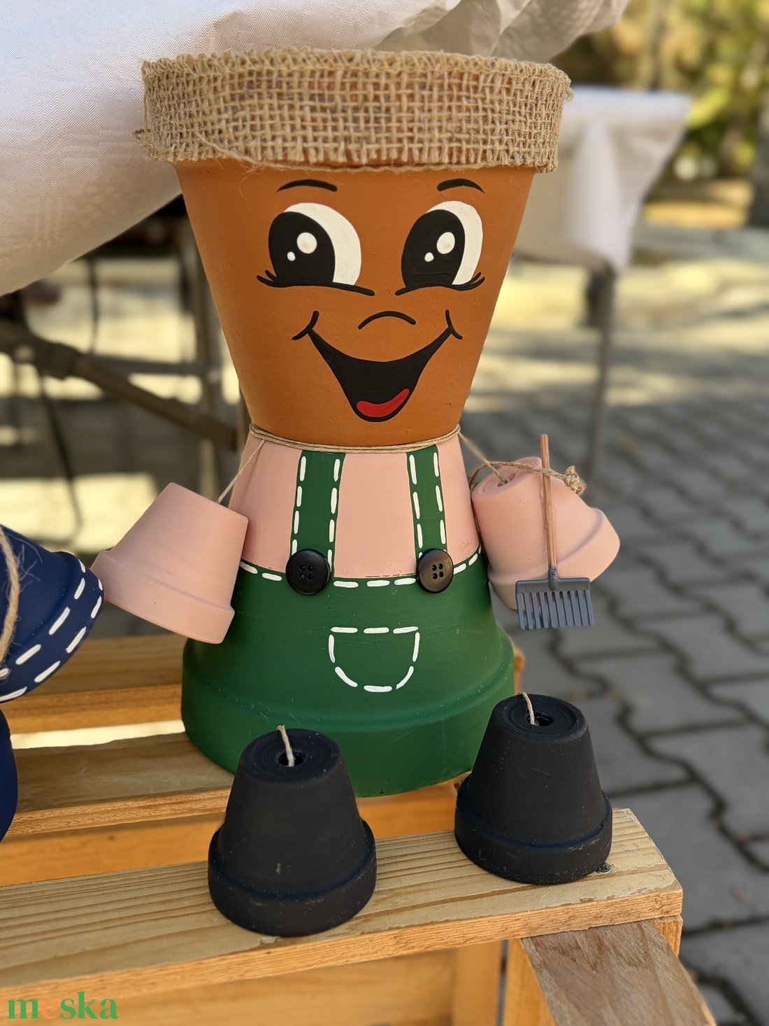 Kertész cserépbaba - otthon & életmód - ház & kert - cserépbaba - Meska.hu